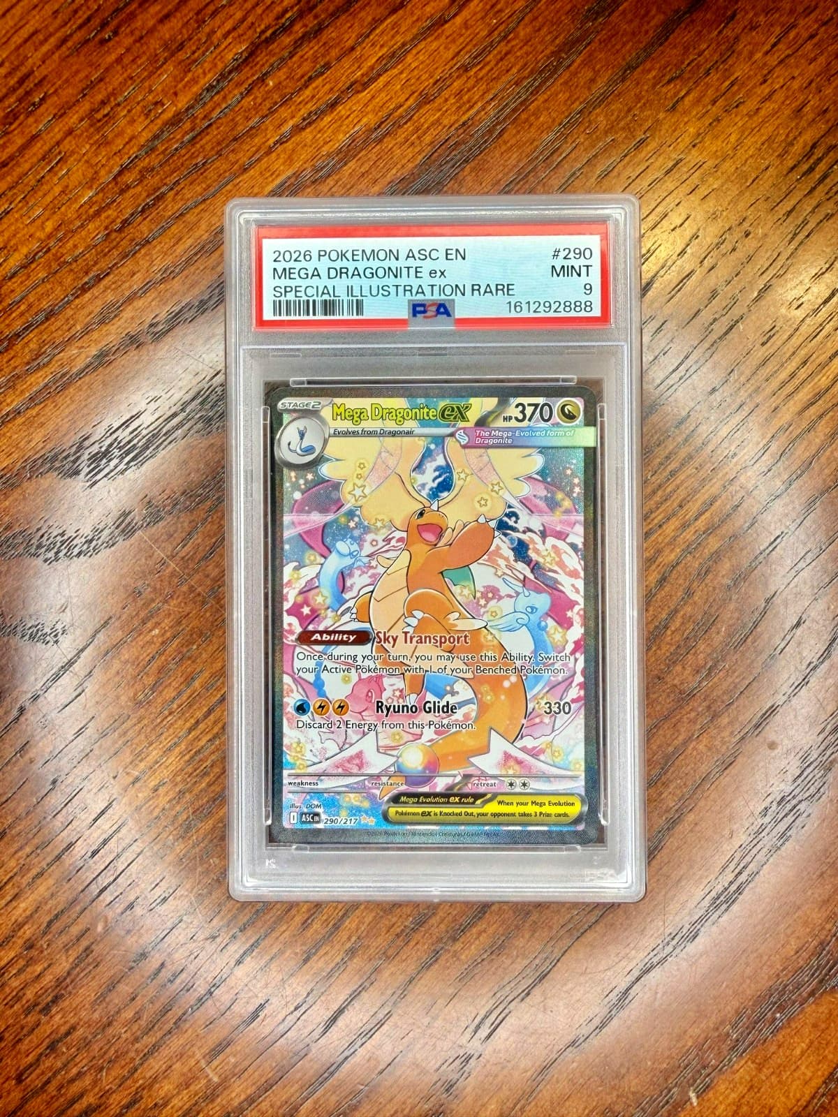 Pokémon 2026 Mega Dragonite ex 290/217 SIR Ascended Heroes PSA 9