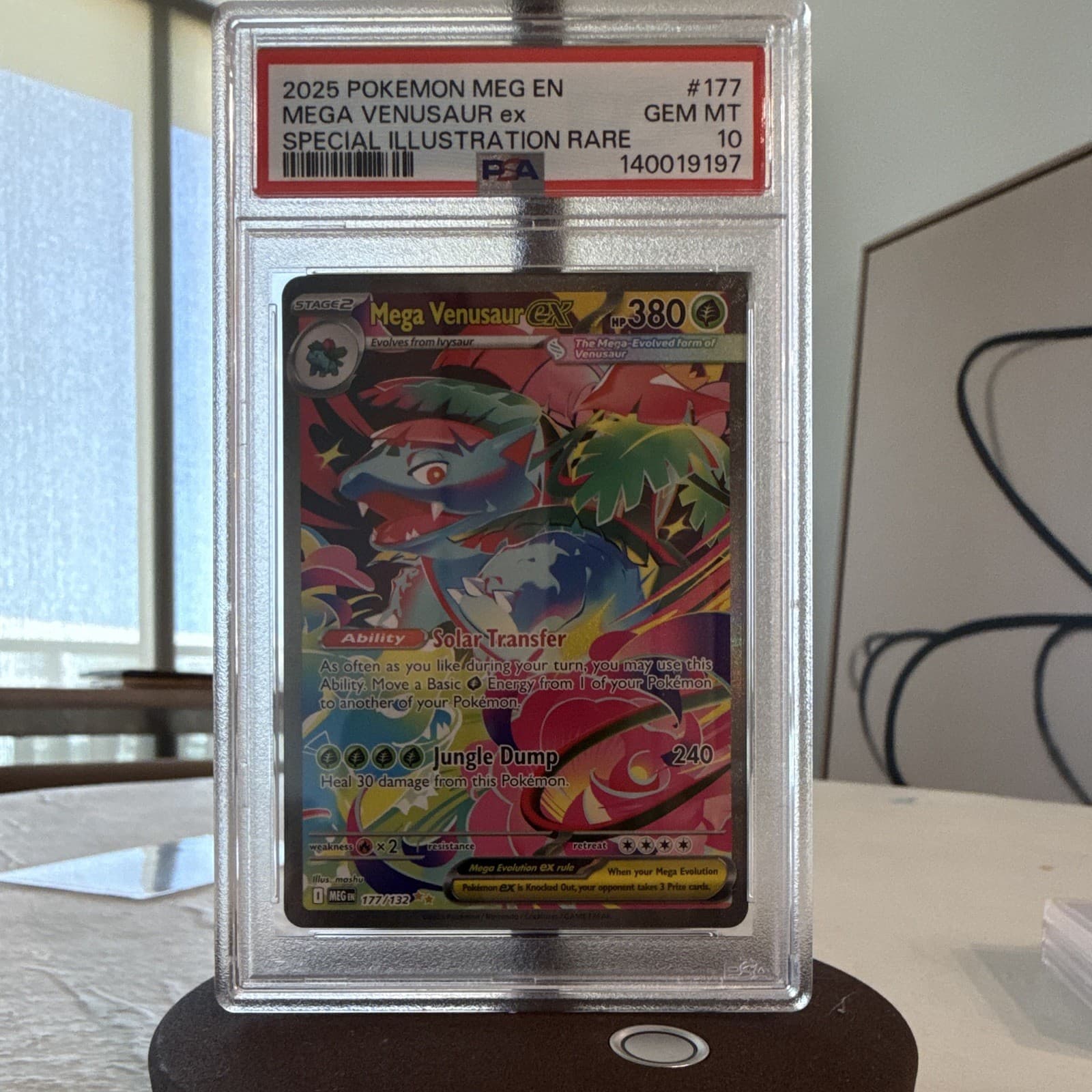 Pokemon Mega Venusaur EX ME01 Mega Evolution Holo SIR 177/132 English PSA 10