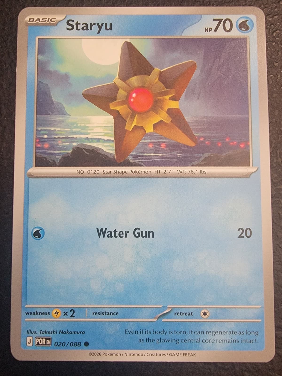 Pokemon TCG Staryu 020/088 Me03: Perfect Order Regular NON-Foil