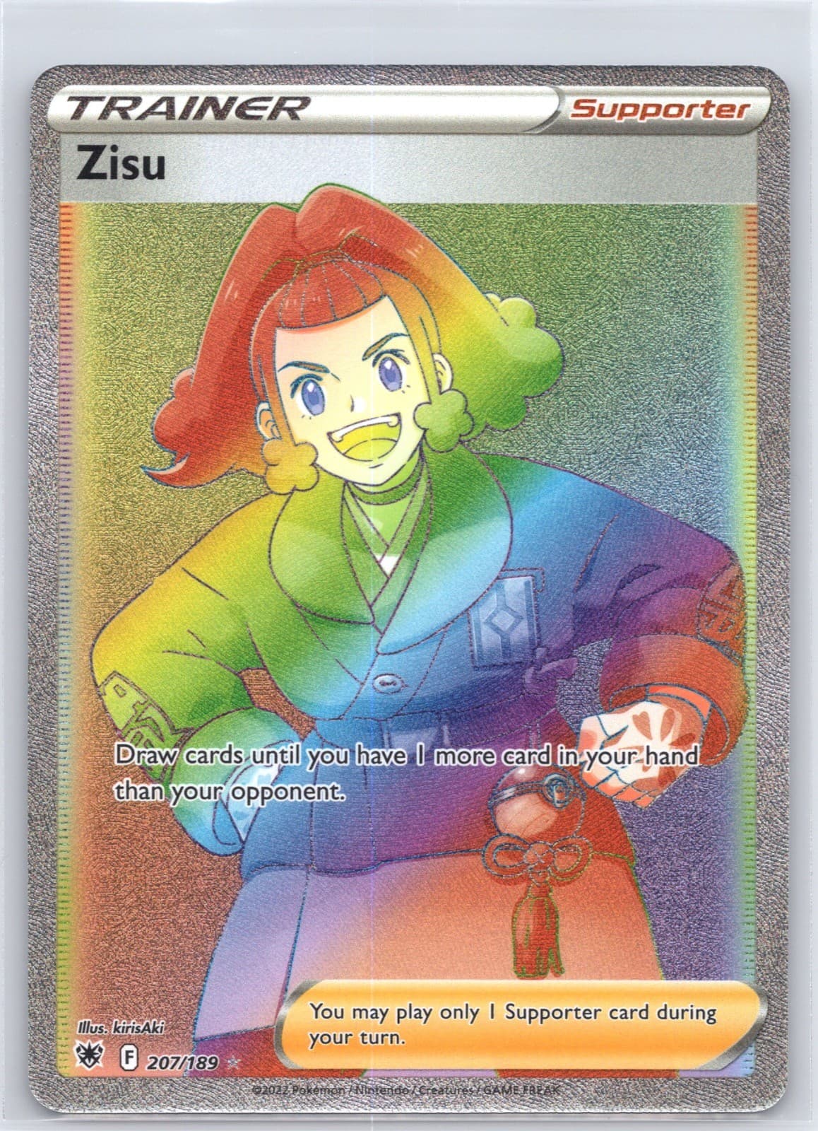 ZISU 207/189 ASTRAL RADIANCE RAINBOW NM 2022 POKEMON HOLO