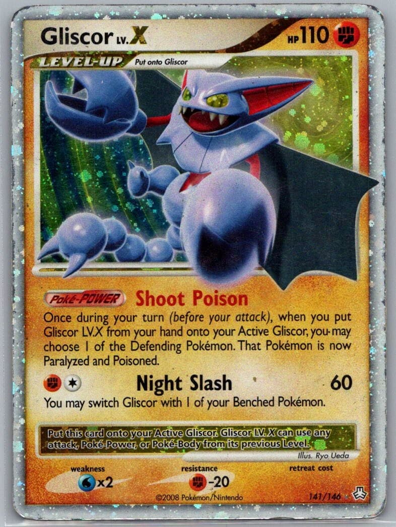 Gliscor LV.X 141/146 Legends Awakened Holo Pokemon TCG MP-HP