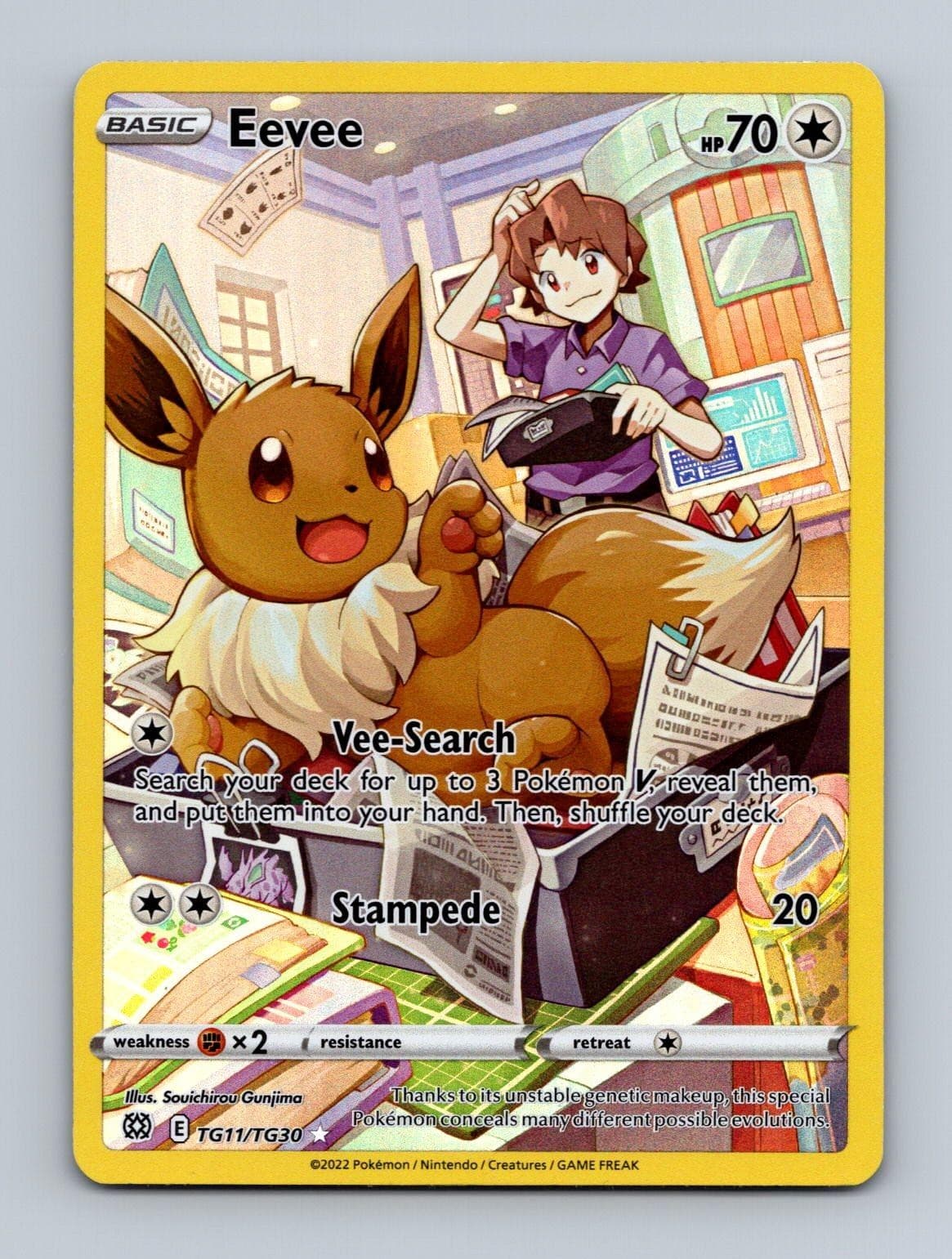 EEVEE TG11/TG30 HOLO TG BRILLIANT STARS TRAINER GALLERY POKEMON NM/M