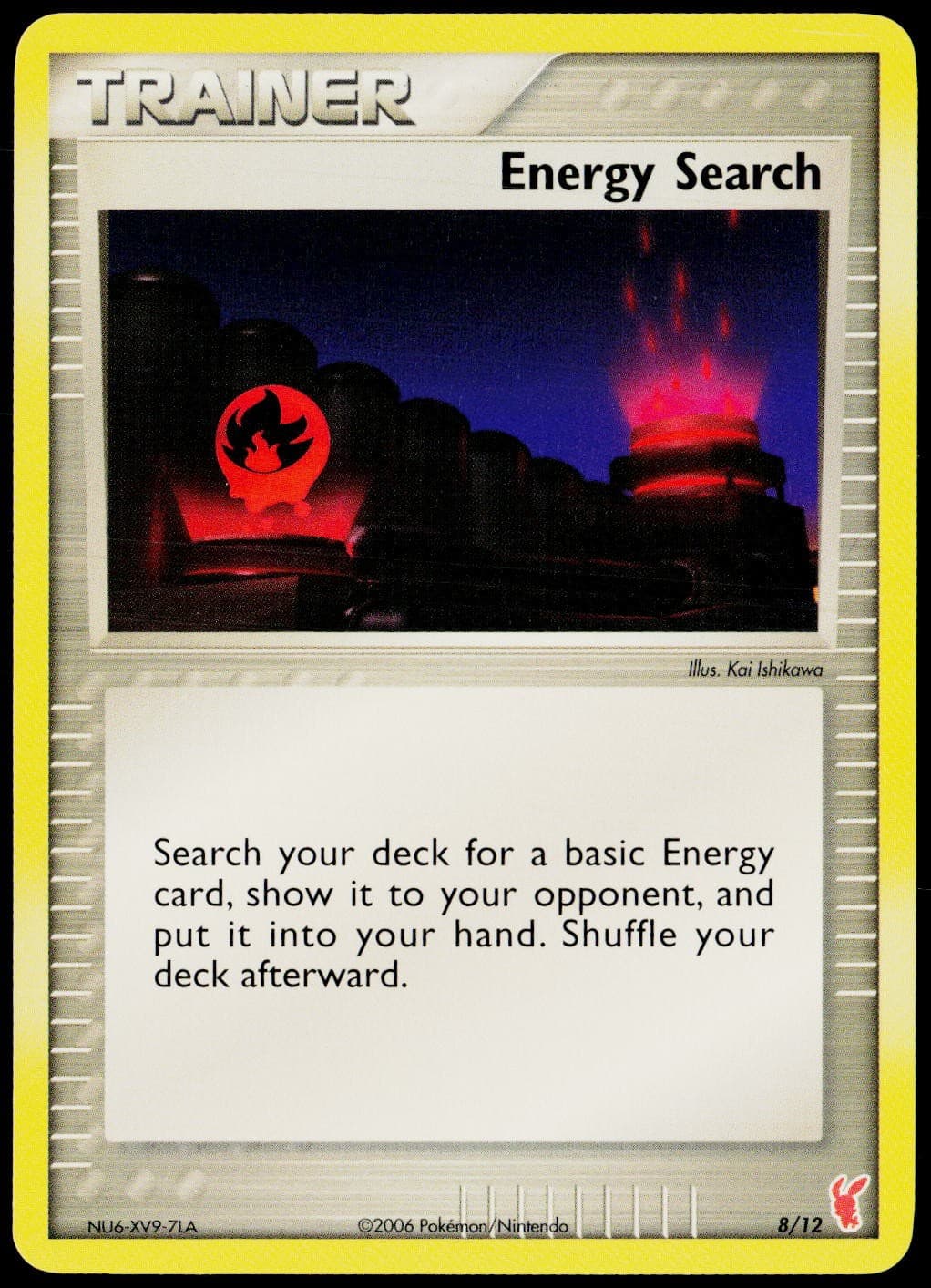 Energy Search 8/12 EX Trainer Kit 2 Plusle Pokemon Lightly Played