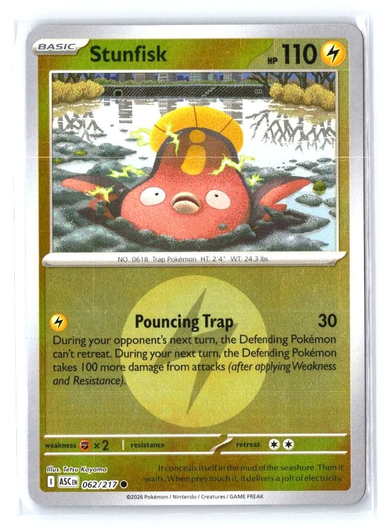 Stunfisk [Energy] #62 Pokemon Ascended Heroes Holo