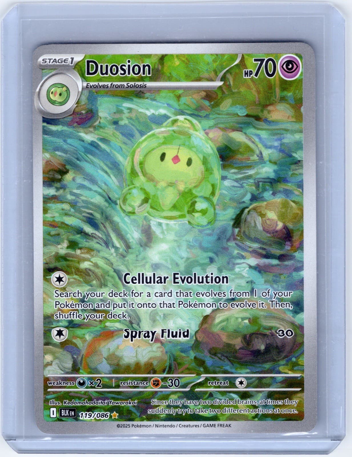 Duosion 119/086 Holo Illustration Rare Black Bolt Pokemon Near Mint