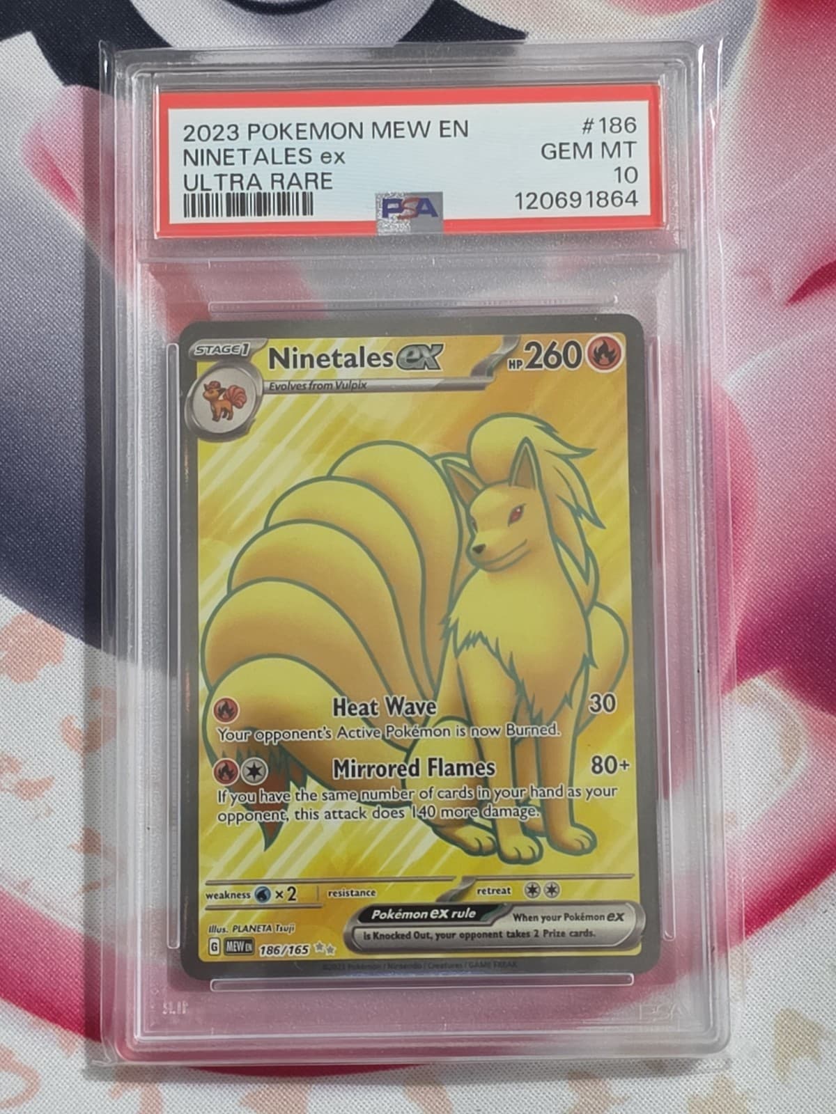 Ninetales ex 186/165 Sv: Scarlet & Violet 151 Holo PSA 10