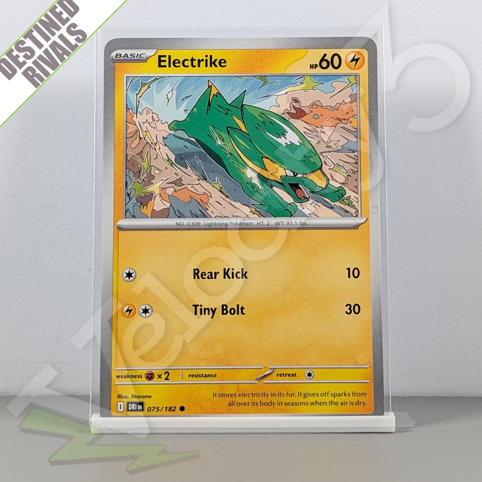 Pokemon TCG Card - Electrike 75/182 Common | Destined Rivals (2025) DRI