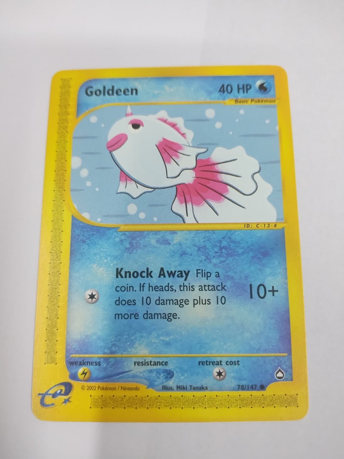 MINT Goldeen - Aquapolis 78/147 2002 - E Reader - Pokémon TCG - WOTC