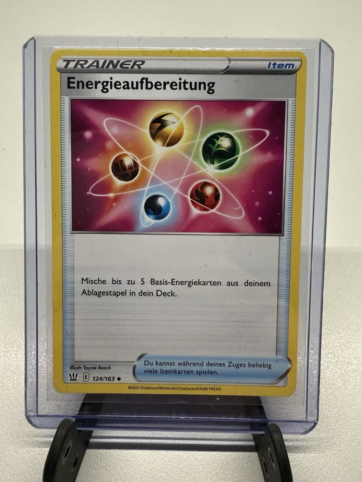 Energieaufbereitung 124/163 Pokemon Kampfstile Karte Deutsch