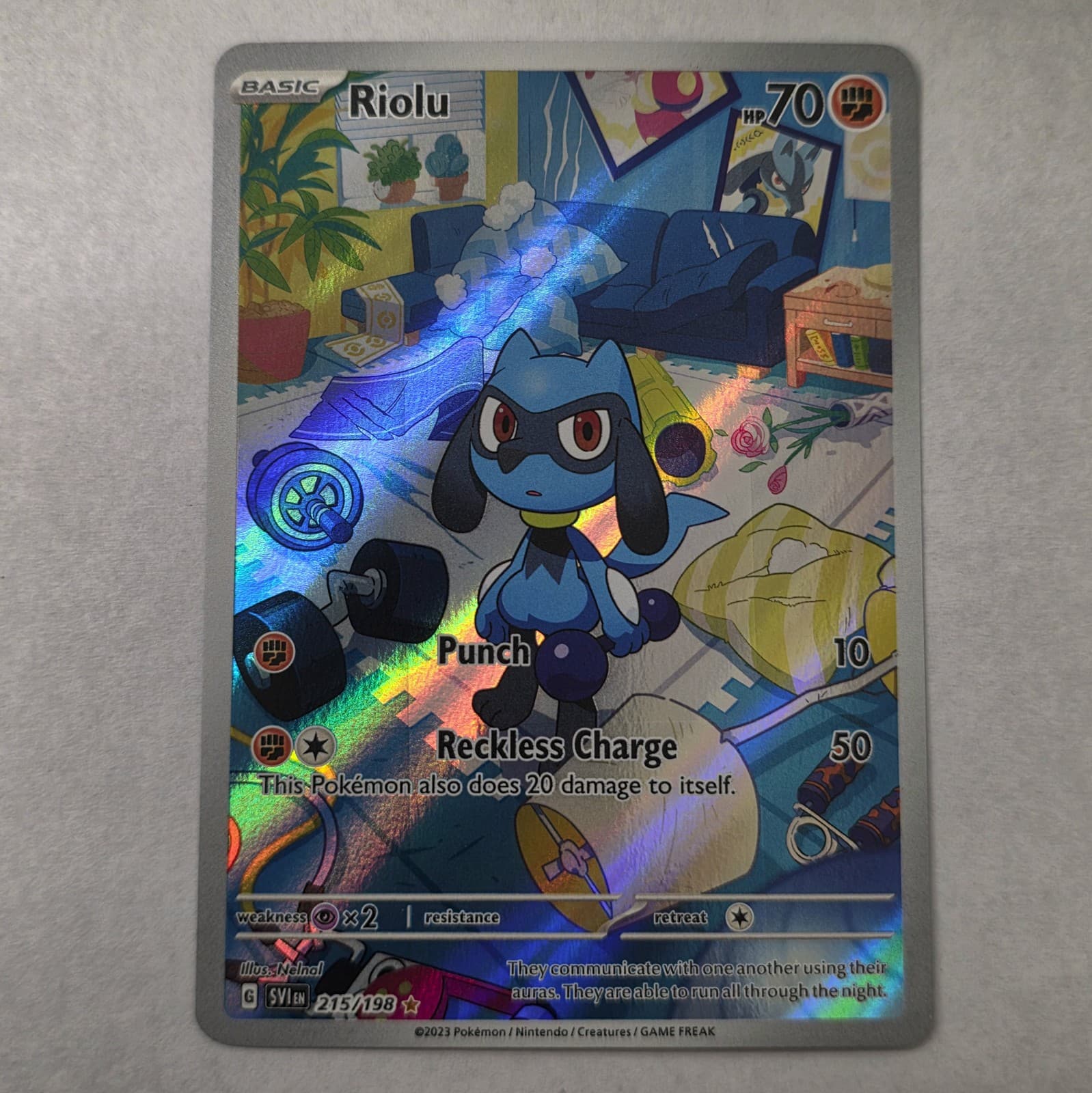 Riolu 215/198 - Scarlet & Violet Base - Illustration Rare - English Pokemon