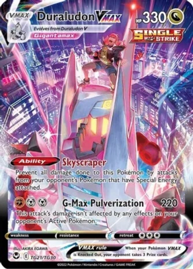 NM-Mint Duraludon VMAX - TG21/TG30 - Ultra Rare - Silver Tempest Trainer Gallery