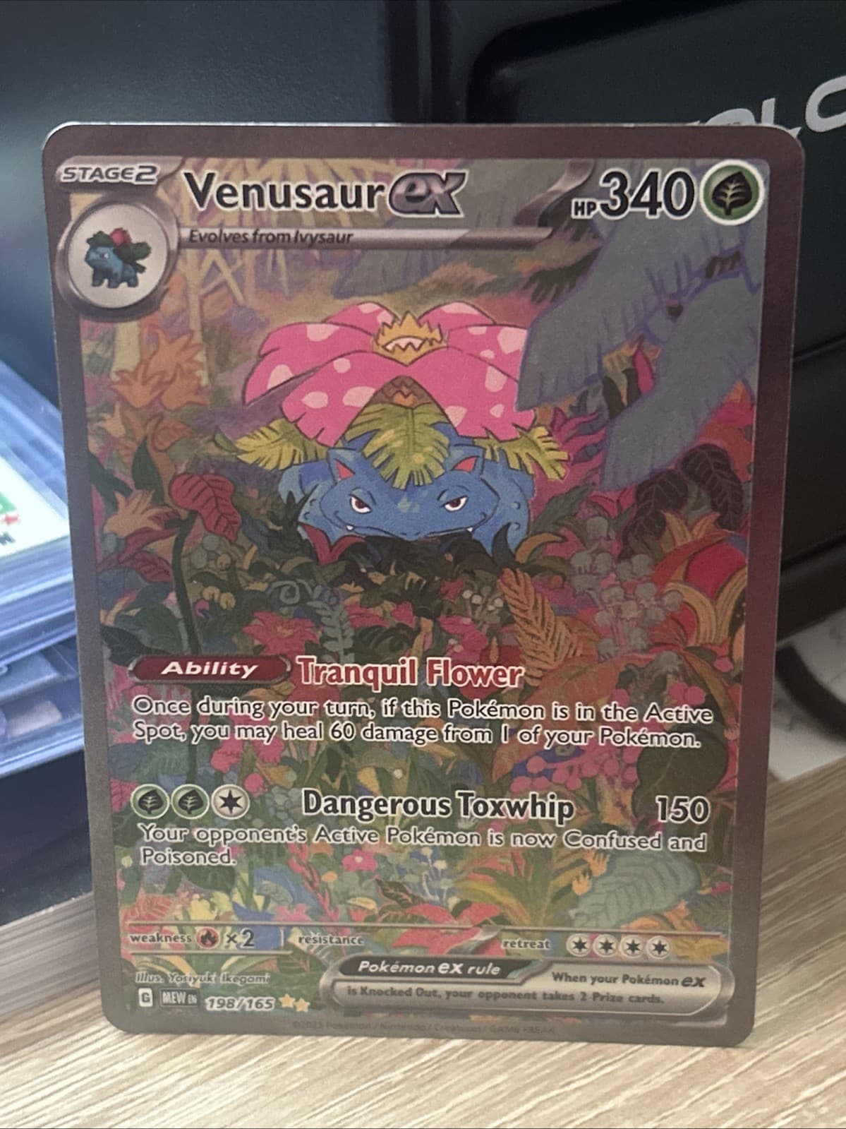 Venusaur ex 198/165 SIR Special Illustration Rare Pokemon 151 SV151 Fresh Pull