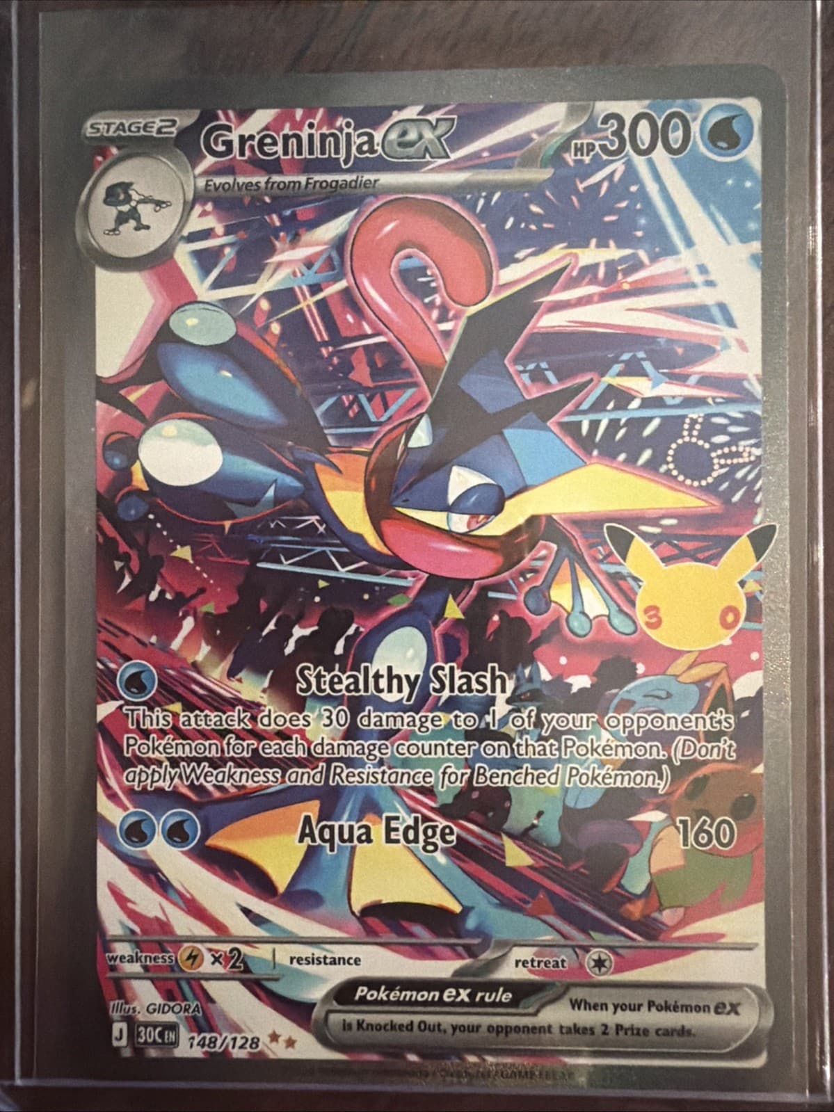 Pokemon 30th Celebration Greninja ex 148/128 SIR