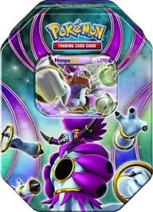 Powers Beyond Tin [Hoopa EX] — sealed Pokémon TCG product