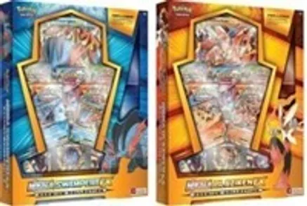 Mega Blaziken EX & Mega Swampert EX Premium Collection (Set of 2) — sealed Pokémon TCG product