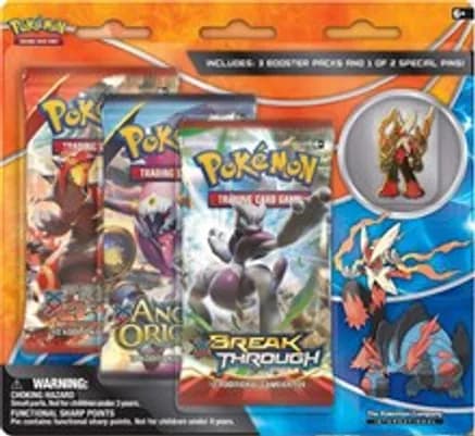 BREAKthrough Collector Pin 3 Pack Blister [Mega Blaziken] — sealed Pokémon TCG product