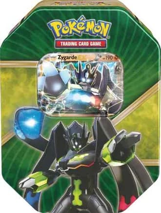 Shiny Kalos Tin [Zygarde EX] — sealed Pokémon TCG product