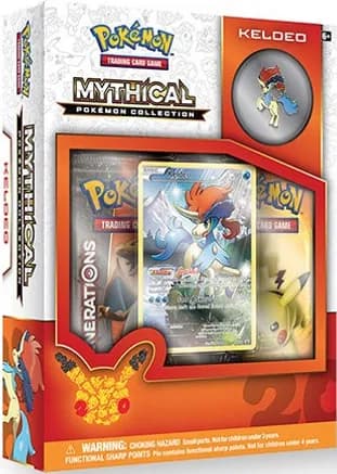 Mythical Pokemon Collection Box [Keldeo] — sealed Pokémon TCG product