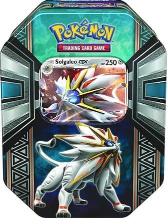 Legends of Alola Tin [Solgaleo GX] — sealed Pokémon TCG product