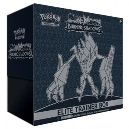 Burning Shadows Elite Trainer Box — sealed Pokémon TCG product