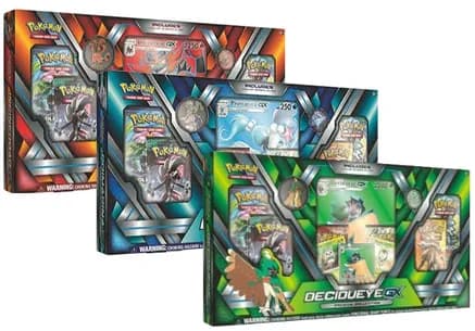 Premium Collection [Set of 3] Decidueye GX, Primarina GX, & Incineroar GX — sealed Pokémon TCG product