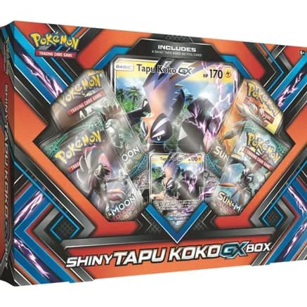 Shiny Tapu Koko GX Box — sealed Pokémon TCG product