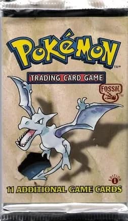 Fossil Booster Pack [1st Edition] — sealed Pokémon TCG product