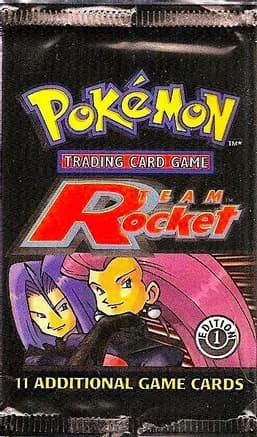Team Rocket Booster Pack [1st Edition] — sealed Pokémon TCG product