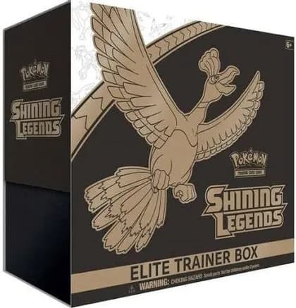Shining Legends Elite Trainer Box — sealed Pokémon TCG product