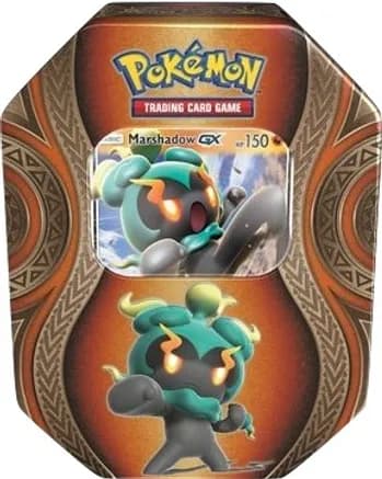 Mysterious Powers Tin [Marshadow GX] — sealed Pokémon TCG product