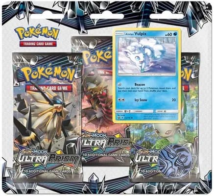 Ultra Prism 3 Pack Blister [Alolan Vulpix] — sealed Pokémon TCG product