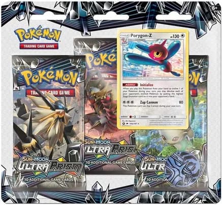 Ultra Prism 3 Pack Blister [Porygon-Z] — sealed Pokémon TCG product