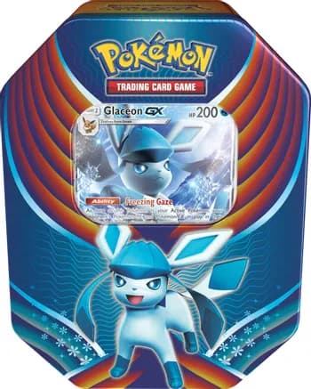 Evolution Celebration Tin [Glaceon GX] — sealed Pokémon TCG product