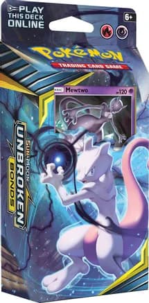 Unbroken Bonds Battle Minds Theme Deck - [Mewtwo] — sealed Pokémon TCG product