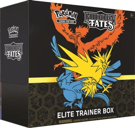 Hidden Fates Elite Trainer Box — sealed Pokémon TCG product