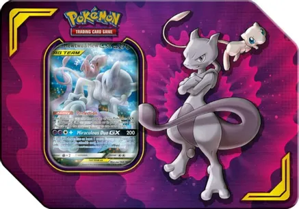 Power Partnership Tin [Mewtwo & Mew GX] — sealed Pokémon TCG product