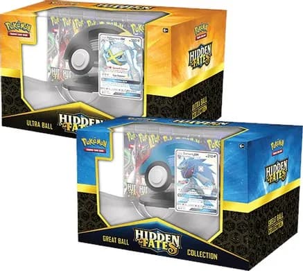 Hidden Fates Poke Ball Collection [Set of 2] — sealed Pokémon TCG product