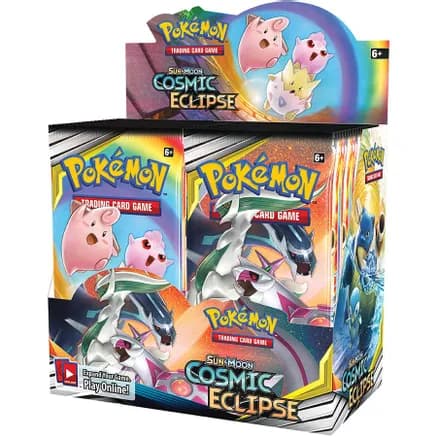 Cosmic Eclipse Booster Box — sealed Pokémon TCG product