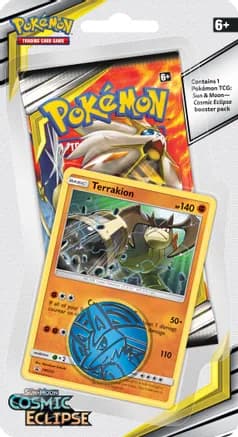 Cosmic Eclipse Single Pack Blister [Terrakion] — sealed Pokémon TCG product