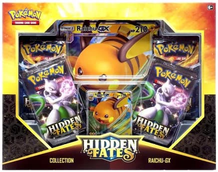 Hidden Fates Collection [Raichu GX] — sealed Pokémon TCG product