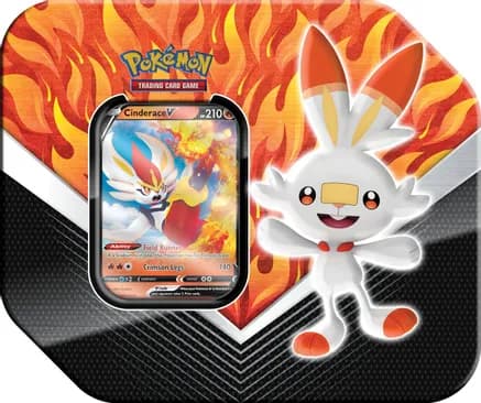 Galar Partners Tin [Cinderace V] — sealed Pokémon TCG product