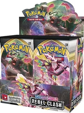 Rebel Clash Booster Box — sealed Pokémon TCG product