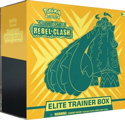 Rebel Clash Elite Trainer Box — sealed Pokémon TCG product