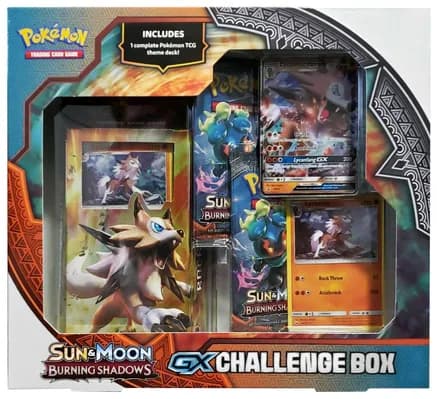 Lycanroc GX Challenge Box — sealed Pokémon TCG product