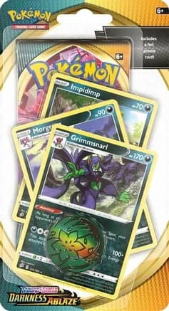 Darkness Ablaze Premium Checklane Blister [Grimmsnarl] — sealed Pokémon TCG product