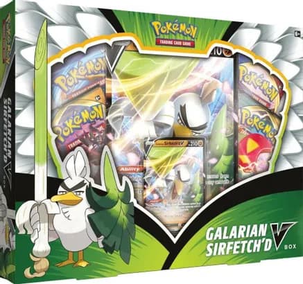 Galarian Sirfetch'd V Box — sealed Pokémon TCG product