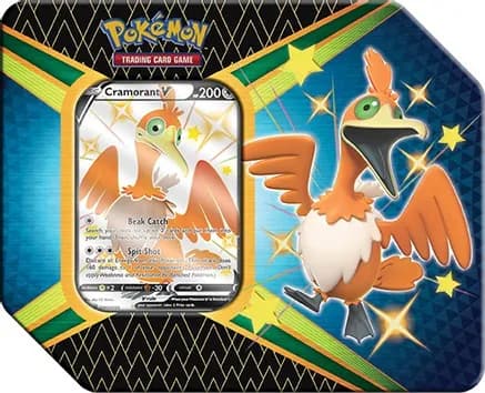 Shining Fates V Tin [Cramorant V] — sealed Pokémon TCG product