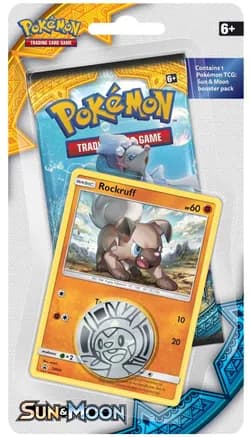 Sun & Moon Single Blister Pack [Rockruff] — sealed Pokémon TCG product