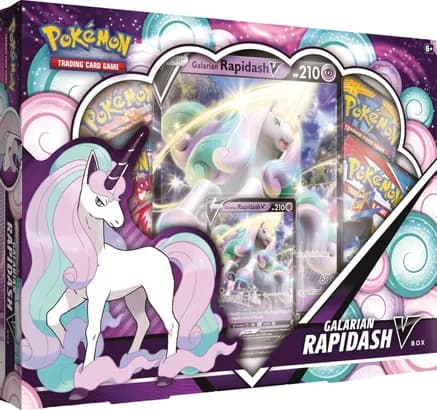 Galarian Rapidash V Box — sealed Pokémon TCG product