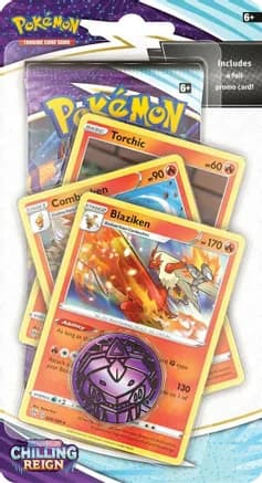 Chilling Reign Premium Checklane Blister [Blaziken] — sealed Pokémon TCG product